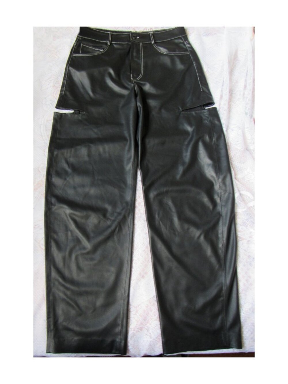 Lamarque Faux Leather Pants Black Size 27